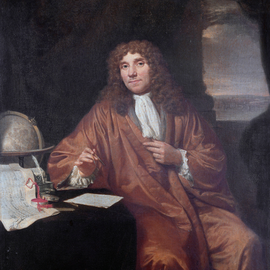 Anton van Leeuwenhoek inventor del microscopio