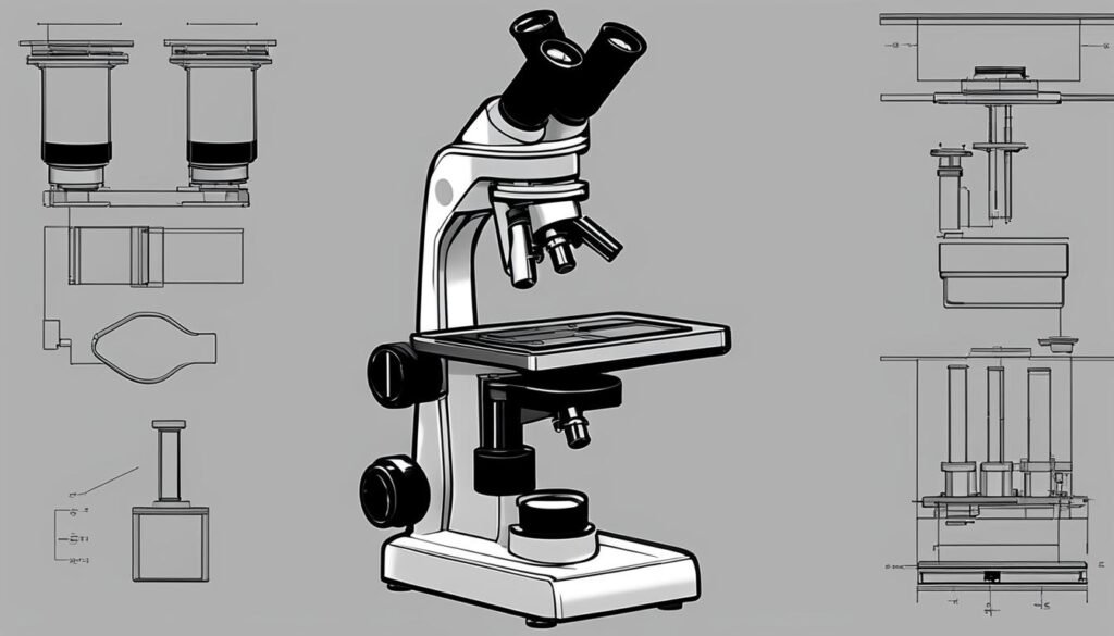 Microscopio trinocular